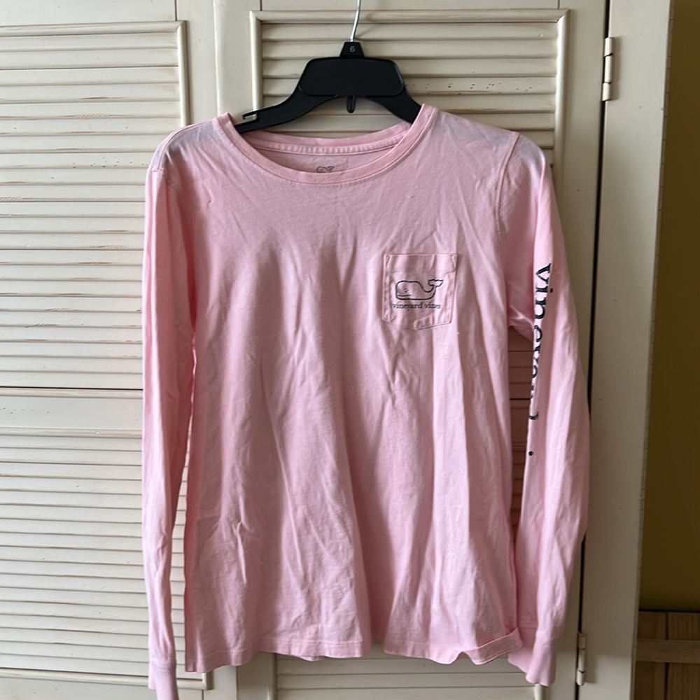 Vineyard Vines Pink Long Sleeve Tee